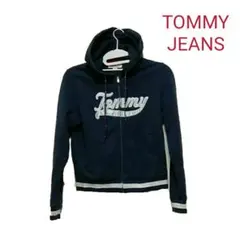 トミー　ジーンズ レディース パーカー ネイビー ホワイト