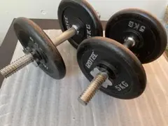 ダンベル 12kgセット　IROTEC 29mmプレート　5kg 4枚　シャフト