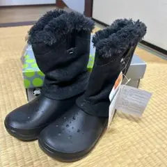クロックス　ブーツ　ボア　黒　21cmのサムネイル
