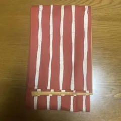 ＊特売品＊　半幅帯　臈纈染め　縞　木綿