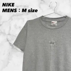 【センターロゴ】00s NIKE ナイキ Tシャツ M メキシコ製 グレー 古着のサムネイル