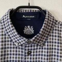 未使用 Aquascutum アクアスキュータム ポロシャツ チェック 日本製のサムネイル
