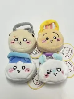 ちいかわ ぬいふわトートミニ　うさぎ　ハチワレ　ちいかわ　ラッコ　ポーチ