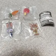 ズートピア　めじるしアクセサリー　ニック　ジュディ　４種セット