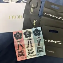 Dior、YSL、MAC、MARY QUANT 紙袋