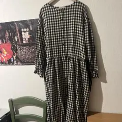 サマンサモスモスギンガムチェックワンピース　大きめ　オーバーサイズ