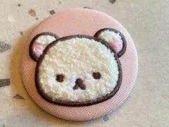 [新品・未使用] リラックマ　モコモコボア 缶バッジ　コリラックマ アップ