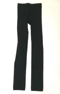しまむら　裏起毛レギンス　M～L　黒　ブラック　240デニール