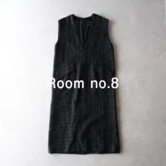 いずみみちこ】✨タグ付き新品✨総柄ロングジレ ベスト ブラック9号 