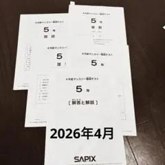 2026年最新】5年4月マンスリーテストの人気アイテム - メルカリ