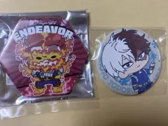 僕のヒーローアカデミア ヒロアカ 六角形缶バッジ 缶バッジ エンデヴァー 轟焦凍