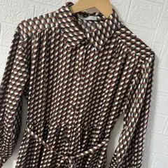 armonia グリーンパークス　レトロ柄ワンピース