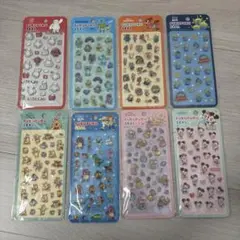 ディズニー PUKUPUKUシール ぷくぷくシール8点セット