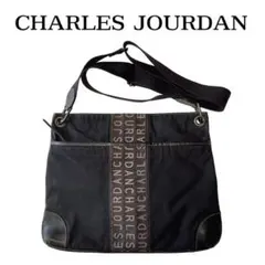 Charles Jourdan シャルルジョルダン ショルダーバッグ 黒 ロゴのサムネイル