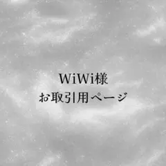 【専用ページ】WiWi様お取引用ページ