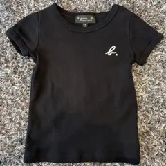 【ほぼ新品】agnès b. 黒 Tシャツ 4 ans