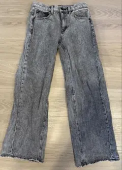 ローライズバギージーンズ Mサイズ GU グレー