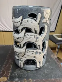 かとうゆみさんの猫の陶器置物 帽子付き かとうゆみさんの猫の陶器置物 帽子付き - メルカリ