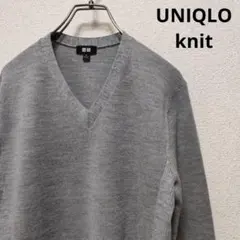 良品　OLD UNIQLOユニクロ 薄手　Vネック　ニット長袖