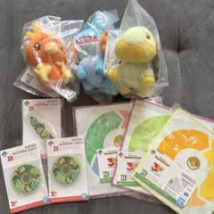 ポケモン一番くじ30周年C賞フシギダネD賞ヒノアラシ ワニノコSET