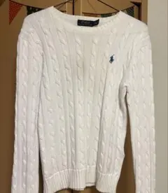 Polo Ralph Lauren ケーブルニット セーター ホワイト Sのサムネイル