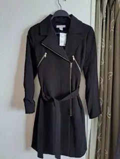 H&M 黒 コート 32