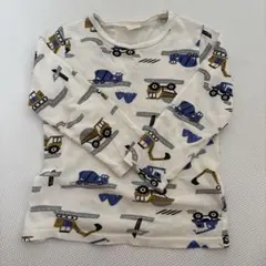 SIMPLE FREE 車両柄 長袖Tシャツ 120 綿100%