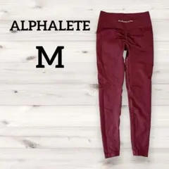 美品✨ALPHALETE【M】バーガンディ レギンス ヨガパンツヨガウェア