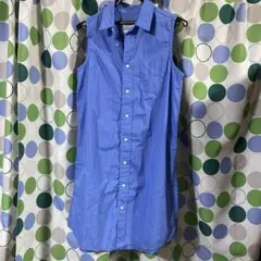 シャツ　レディース　ストライプ　ノースリーブ