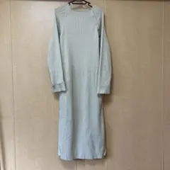 ROSE BUDリブニット ロングワンピース 長袖