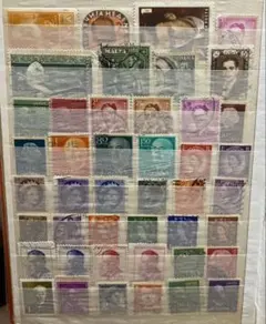 使用済切手　海外　人物