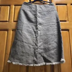 値下げ！麻のAラインスカート♡ローラアシュレイのサムネイル