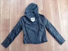 HOLLISTER サイズS フード付き 合成皮革パーカー