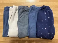 UNIQLO フリースレギンス5点セット 80サイズ