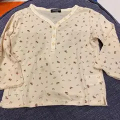 ワッフルT 120 女の子ロンT 花柄