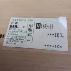 現地単勝1998年安田記念 タイキシャトル 100円 - メルカリ