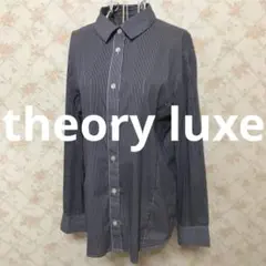 ★theory luxe/セオリーリュクス★長袖ストライプブラウス38.M.9号