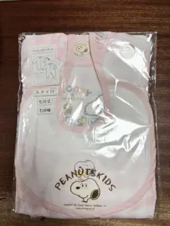 PEANUTS KIDS 七分袖ドレス&カバーオール ピンク　スヌーピー