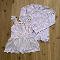 【120センチ】ラプンツェル水着＋ラッシュガード