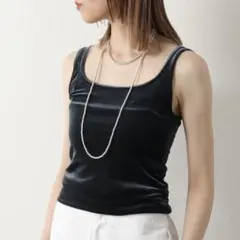 SIMONE WILD/シモーネ ワイルド ベルベットタンクトップ グレーS