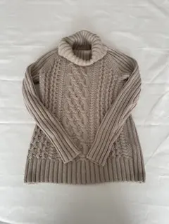 BANANA REPUBLIC ケーブルニットタートルネックセーター XXS