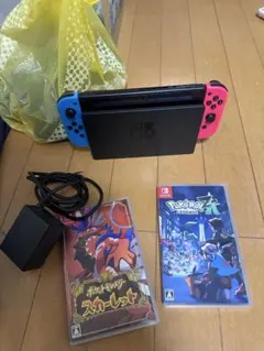 Nintendo Switch 本体 青赤 Joy-Con 付属品2本