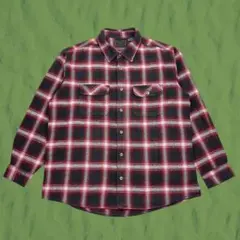 00s Field Stream オンブレチェック ヘビーフランネルシャツ XL