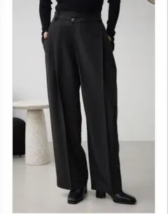 AZUL BY MOUSSY アズールバイマウジー ラップワイドパンツ ブラック