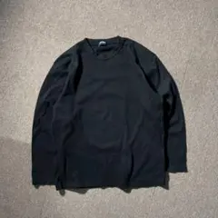 OLD UNIQLO 90s 長袖 クルーネック ロンT カットソー 黒 L