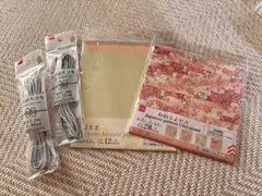 江戸打ちひも 和柄ちよがみ 和紙 セット