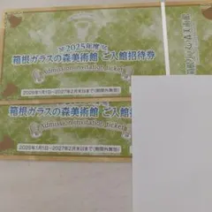 箱根ガラスの森美術館 ご入館招待券 2枚セットのサムネイル