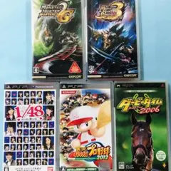 PSP モンハン2、3、AKB1/48、パワプロ2012、ダービータイム2006