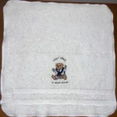 【新品未使用 訳あり】ラルフローレン ベアー刺繍入 柔らか洗顔用ウォッシュタオルのサムネイル