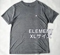 ELEMENT Tシャツ ロゴ刺繍 XLサイズ グレー レーヨン混スケート90sのサムネイル